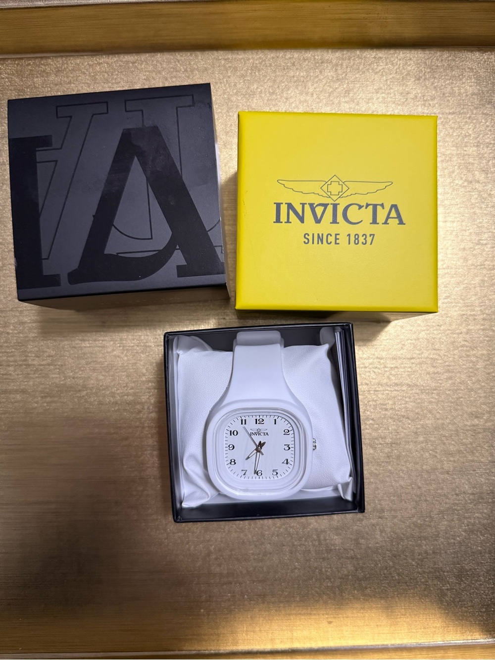 Invicta Celestial Lady 45.3mm White Silicone Strap White Metal Dial Watch